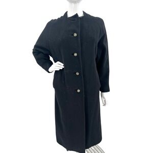 Vintage‎ 60s Black Cashmere Coat Bernhard Altmann